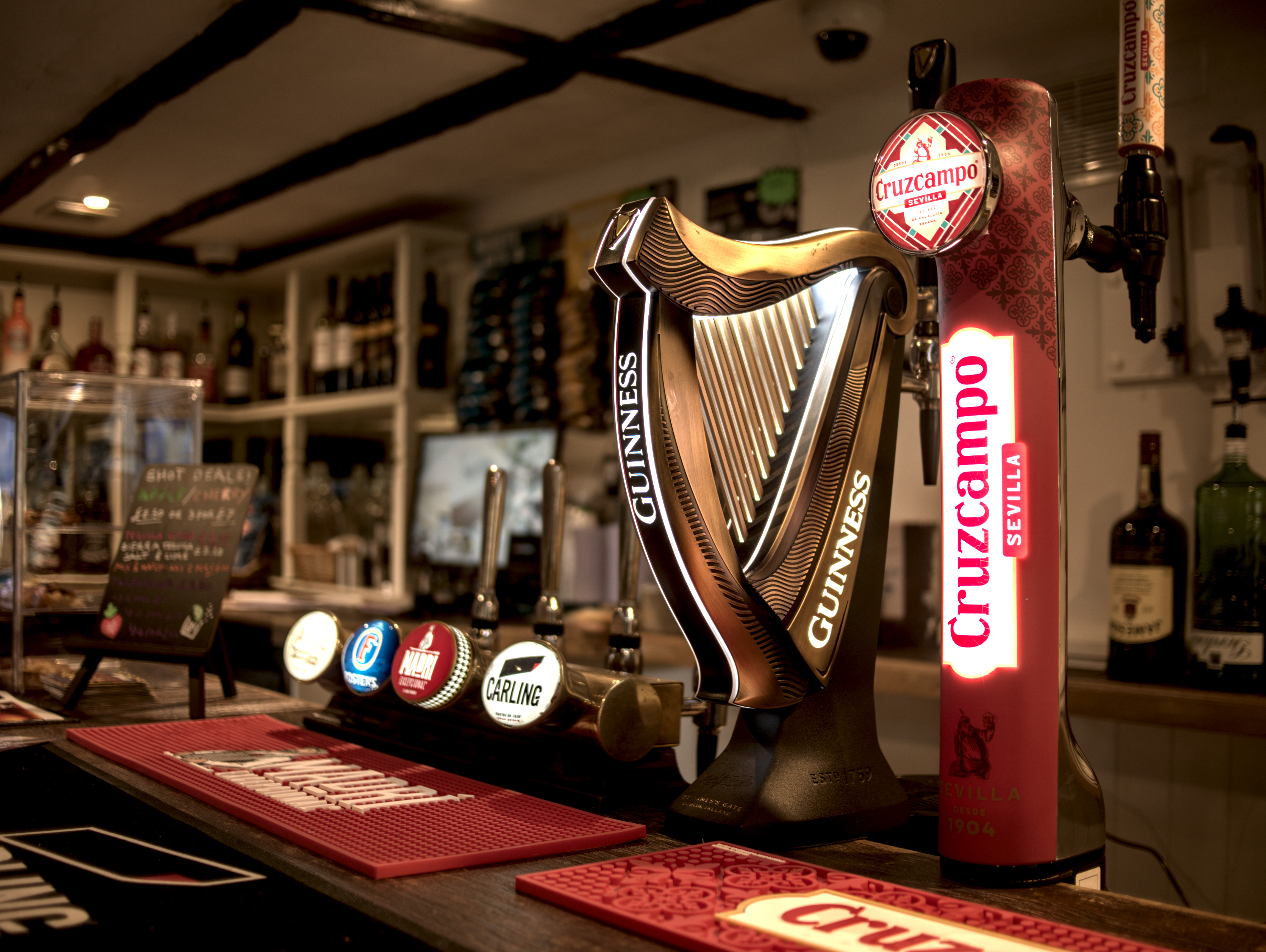 Bar taps at The New Crown