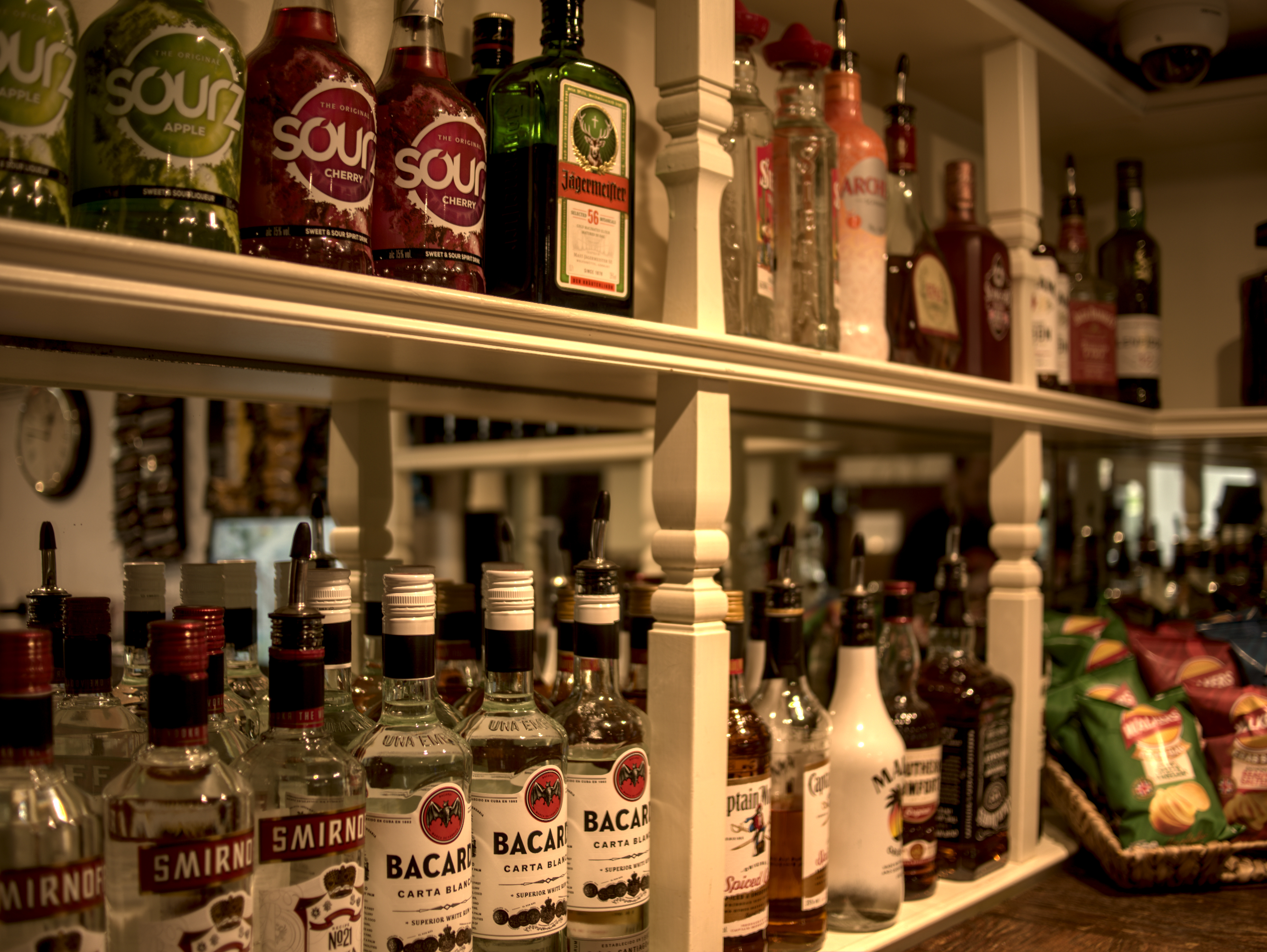 Spirits shelf